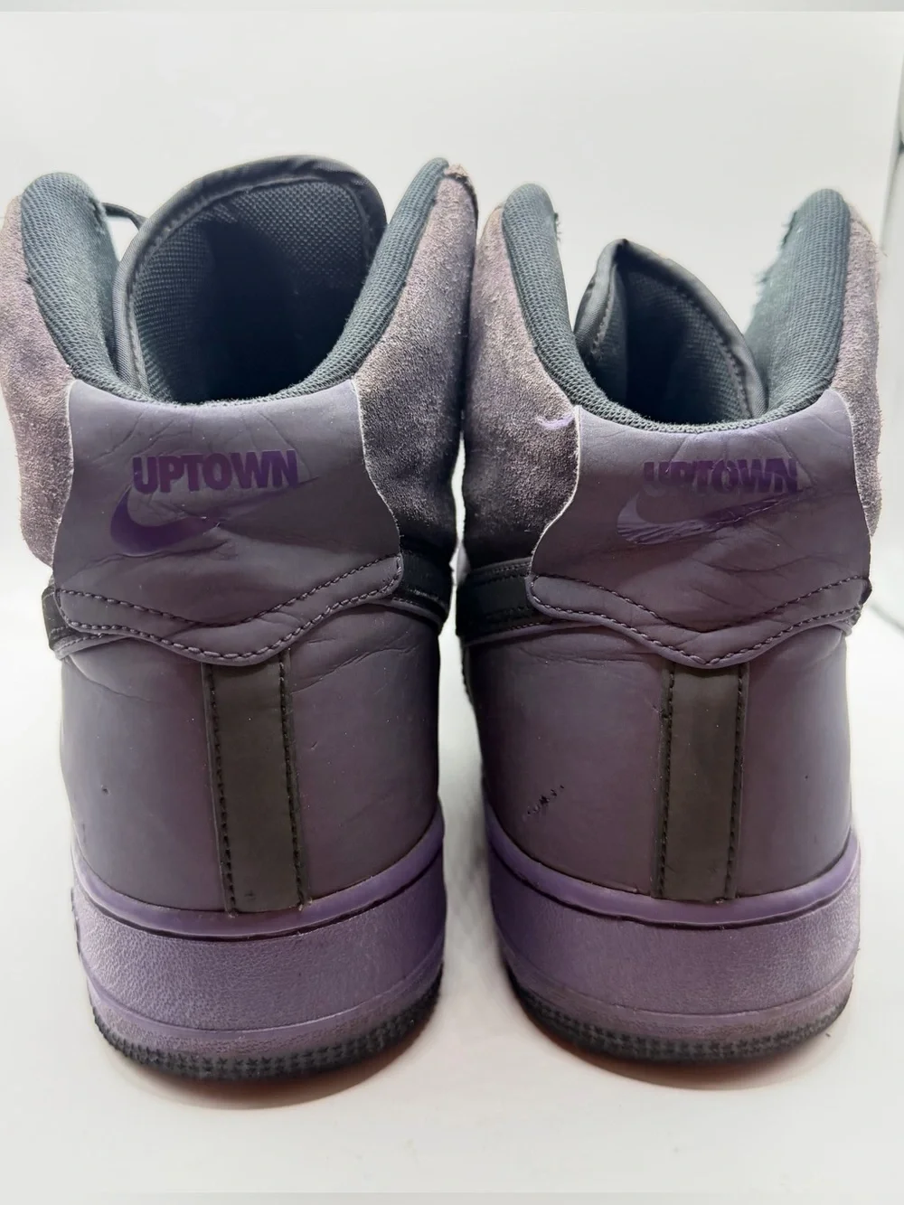 Nike Air Force 1 High ‘07 QS Harlem Mens Size 12 Purple Suede Shoes 573967-500